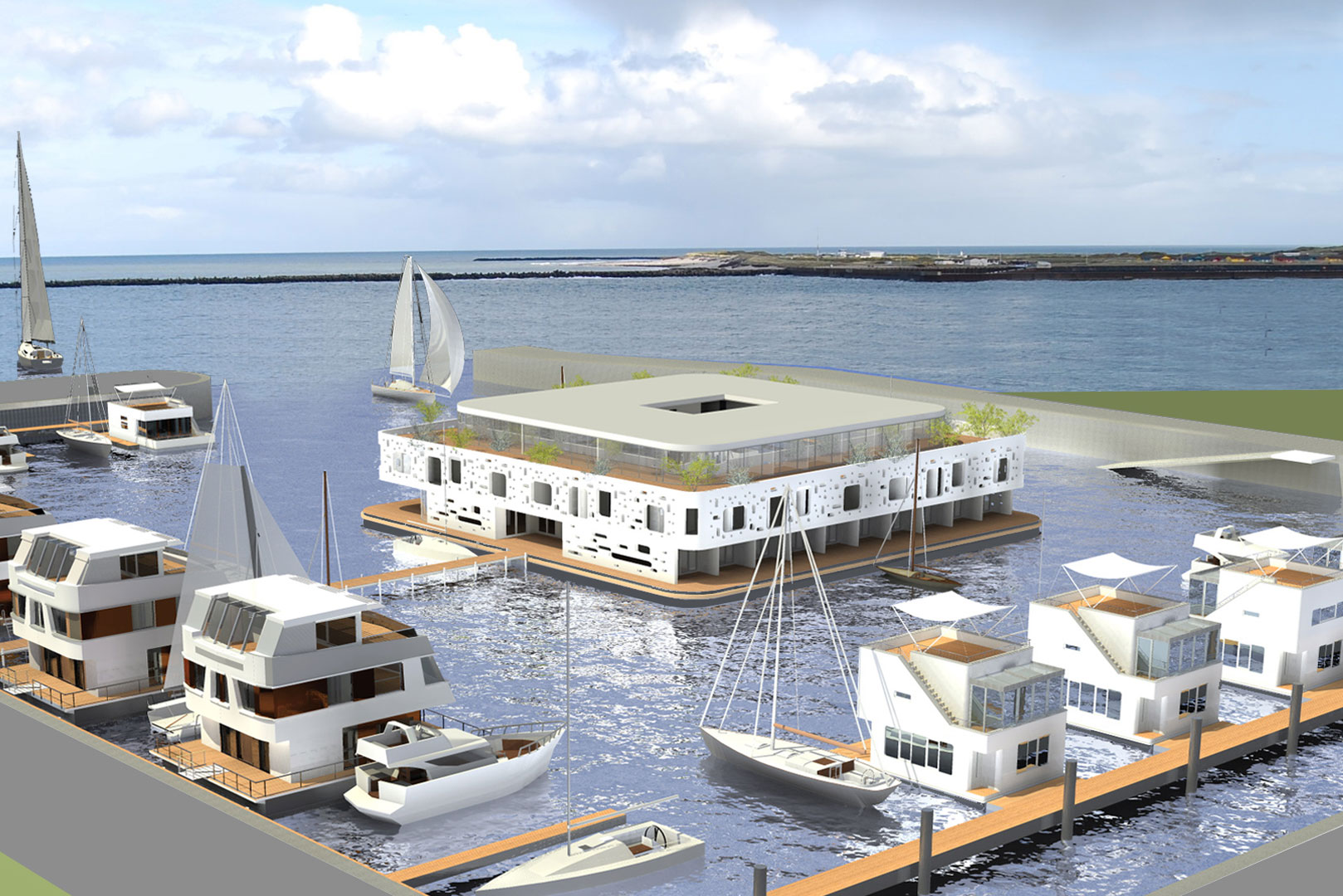 schwimmendes haus apartment