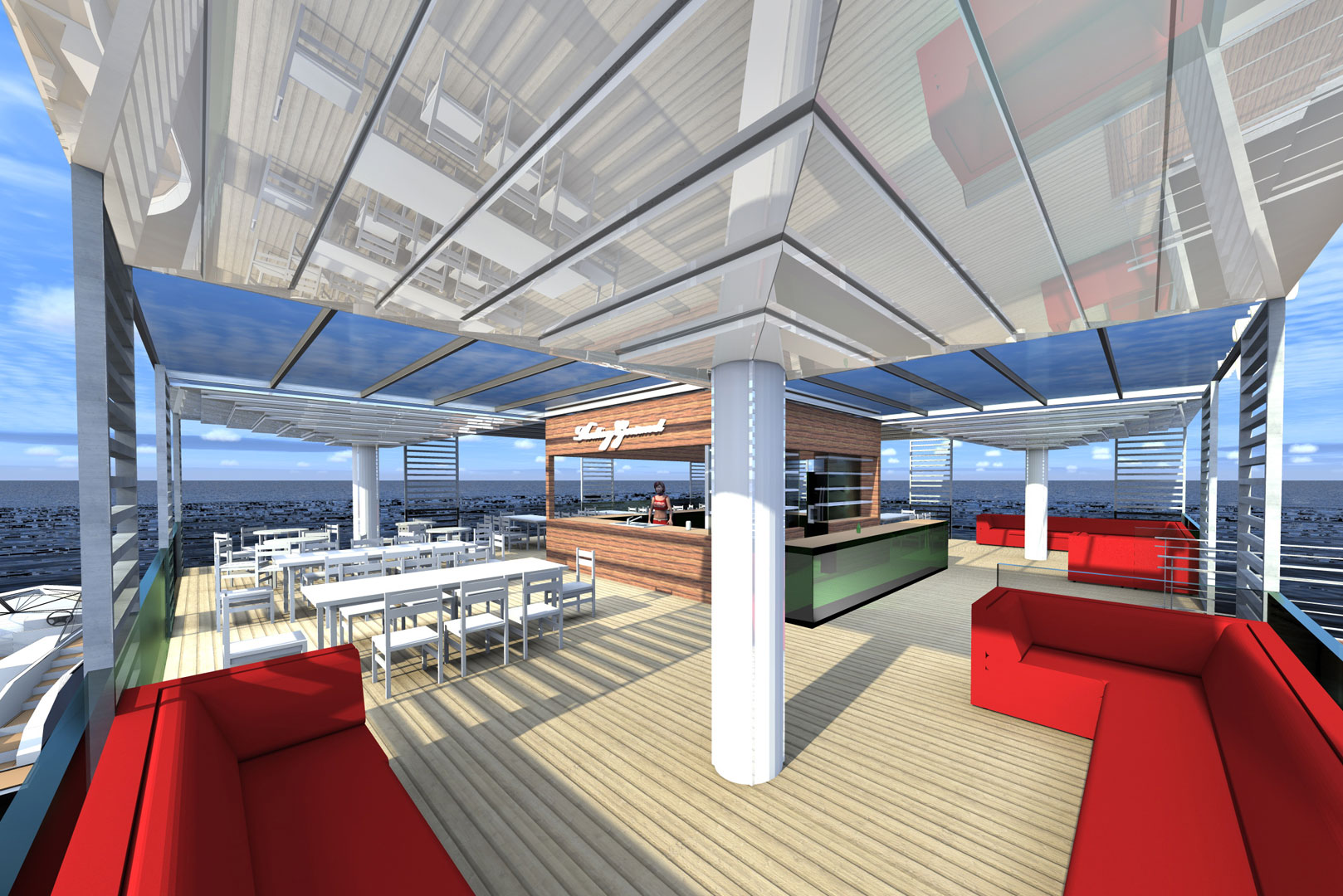 schwimmendes restaurant floating bar xanten